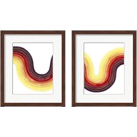 Framed 'Heatwave  2 Piece Framed Art Print Set' border=