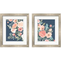 Framed 'Blooming Delight 2 Piece Framed Art Print Set' border=