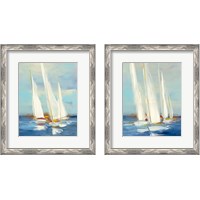 Framed 'Summer Regatta 2 Piece Framed Art Print Set' border=