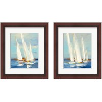 Framed 'Summer Regatta 2 Piece Framed Art Print Set' border=