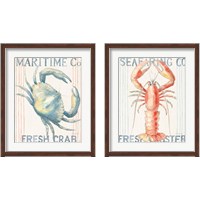 Framed 'Floursack Nautical  2 Piece Framed Art Print Set' border=