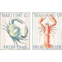 Framed 'Floursack Nautical  2 Piece Art Print Set' border=