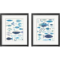 Framed 'Go With the Flow 2 Piece Framed Art Print Set' border=