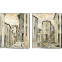 Framed European Village 2 Piece Canvas Print Set