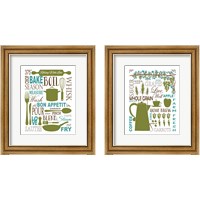 Framed Culinary Love 2 Piece Framed Art Print Set