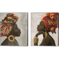 Framed Portrait of a Woman 2 Piece Canvas Print Set