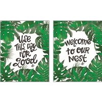 Framed 'Use This Day for Good 2 Piece Art Print Set' border=