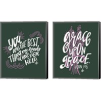 Framed 'Grace Upon Grace 2 Piece Canvas Print Set' border=