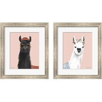 Framed Delightful Alpacas 2 Piece Framed Art Print Set