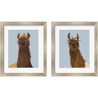 Framed Delightful Alpacas 2 Piece Framed Art Print Set