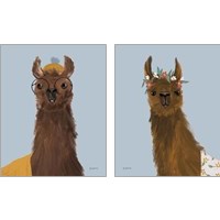 Framed Delightful Alpacas 2 Piece Art Print Set
