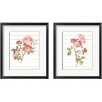 Framed 'Sprigs of Summer 2 Piece Framed Art Print Set' border=