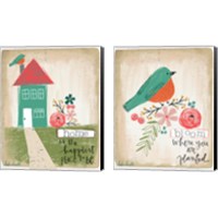 Framed Happiest Home 2 Piece Canvas Print Set