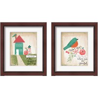 Framed 'Happiest Home 2 Piece Framed Art Print Set' border=