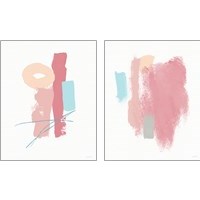 Framed 'Fresh Abstract 2 Piece Art Print Set' border=