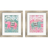 Framed 'Pink Bazaar 2 Piece Framed Art Print Set' border=