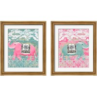 Framed 'Pink Bazaar 2 Piece Framed Art Print Set' border=