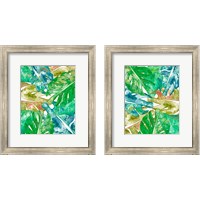 Framed 'Bed of Leaves 2 Piece Framed Art Print Set' border=