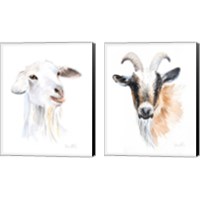 Framed 'Goat 2 Piece Canvas Print Set' border=