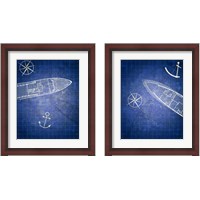 Framed Blue Prints 2 Piece Framed Art Print Set