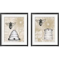 Framed Bee Hives 2 Piece Framed Art Print Set