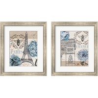 Framed 'Paris Bee 2 Piece Framed Art Print Set' border=