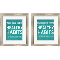 Framed Healthy Habits 2 Piece Framed Art Print Set