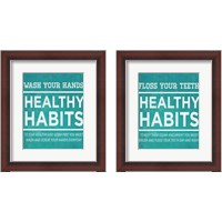 Framed Healthy Habits 2 Piece Framed Art Print Set