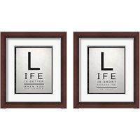 Framed Inspirational Eye Chart 2 Piece Framed Art Print Set