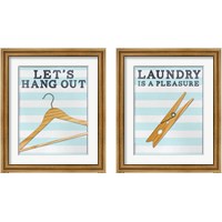 Framed 'Laundry Lounge 2 Piece Framed Art Print Set' border=
