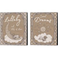 Framed 'Sweet Lullaby 2 Piece Canvas Print Set' border=