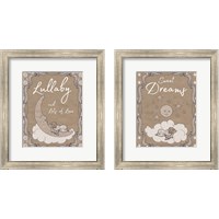 Framed 'Sweet Lullaby 2 Piece Framed Art Print Set' border=