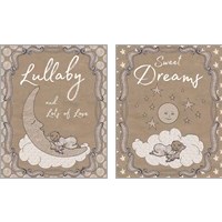 Framed 'Sweet Lullaby 2 Piece Art Print Set' border=