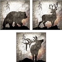 Framed Calling Wildlife 3 Piece Art Print Set
