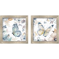 Framed 'Butterfly Beauty 2 Piece Framed Art Print Set' border=