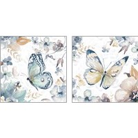 Framed 'Butterfly Beauty 2 Piece Art Print Set' border=