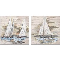 Framed Rough Sailing 2 Piece Art Print Set