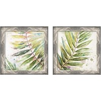 Framed 'Jungle Inspiration Watercolor 2 Piece Framed Art Print Set' border=