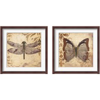 Framed 'Butterfly 2 Piece Framed Art Print Set' border=