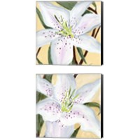 Framed White Lily 2 Piece Canvas Print Set