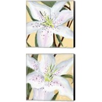 Framed 'White Lily 2 Piece Canvas Print Set' border=