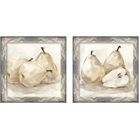 Framed White Pear Study 2 Piece Framed Art Print Set