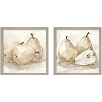 Framed White Pear Study 2 Piece Framed Art Print Set