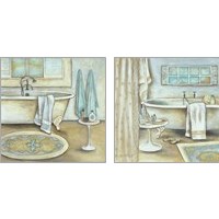 Framed Soft Bath 2 Piece Art Print Set