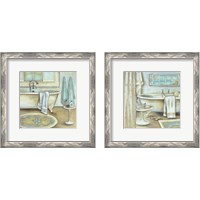 Framed 'Soft Bath 2 Piece Framed Art Print Set' border=