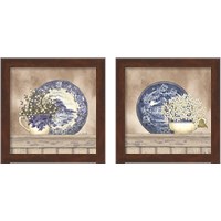 Framed 'Farmhouse Blues 2 Piece Framed Art Print Set' border=