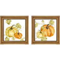 Framed 'Watercolor Harvest 2 Piece Framed Art Print Set' border=