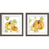 Framed 'Watercolor Harvest 2 Piece Framed Art Print Set' border=