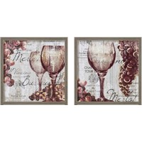 Framed Shades of Red 2 Piece Framed Art Print Set