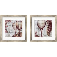 Framed 'Shades of Red 2 Piece Framed Art Print Set' border=